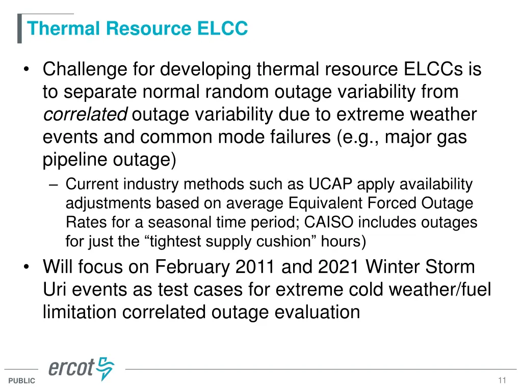 thermal resource elcc