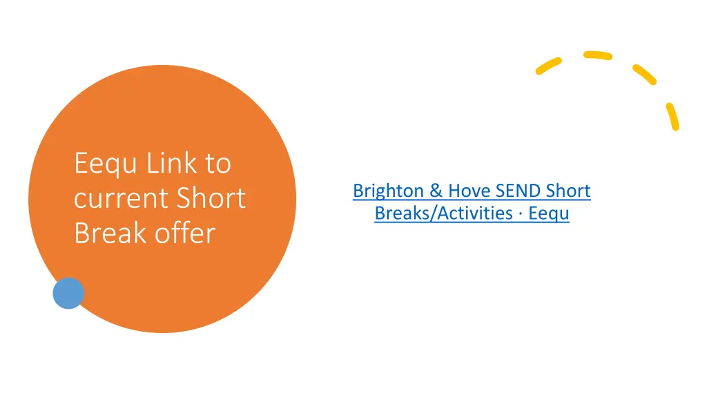 eequ link to current short break offer