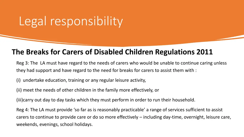legal responsibility