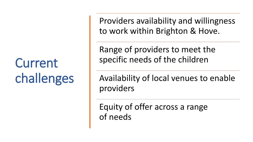 providers availability and willingness to work