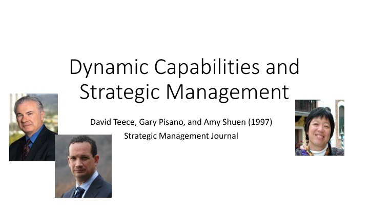 dynamic capabilities and strategic management