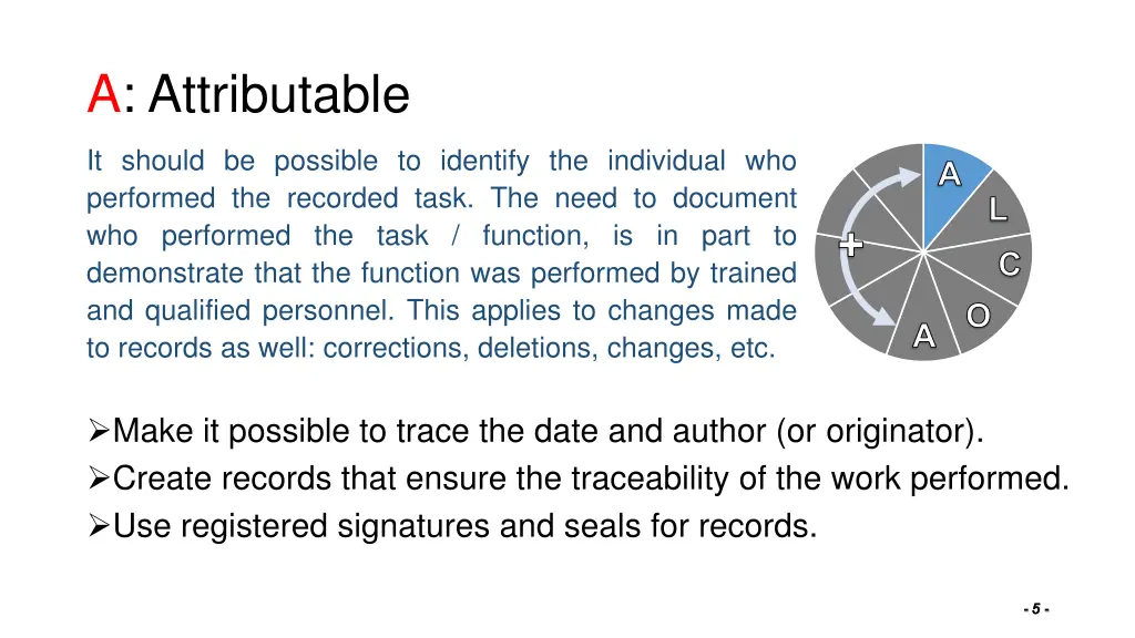a attributable