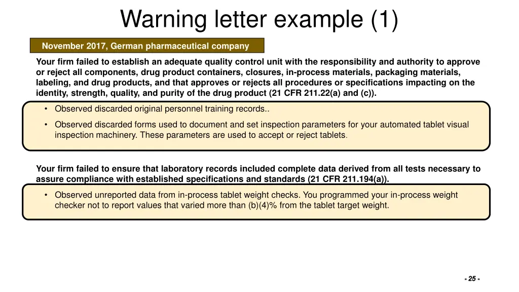warning letter example 1