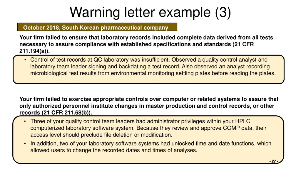 warning letter example 3