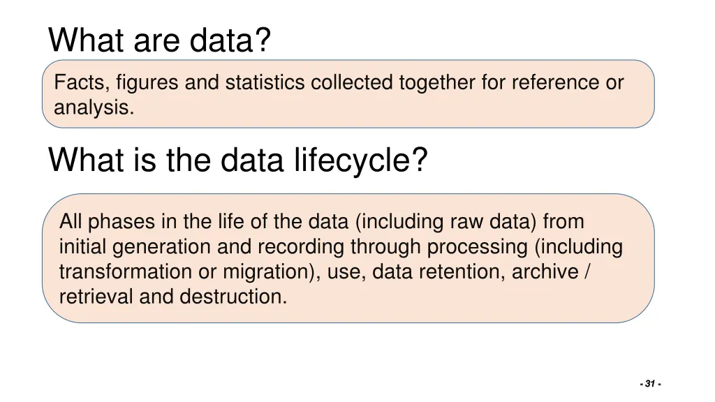 what are data