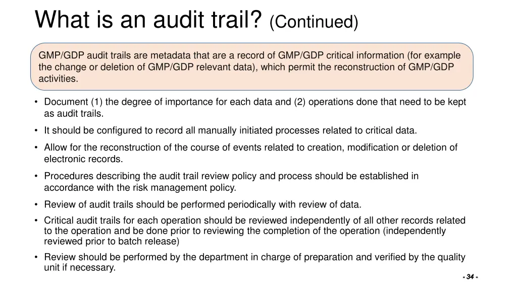 what is an audit trail continued