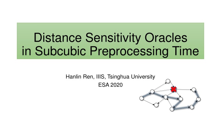 distance sensitivity oracles in subcubic
