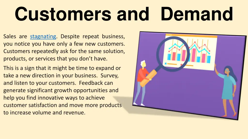 customers and demand