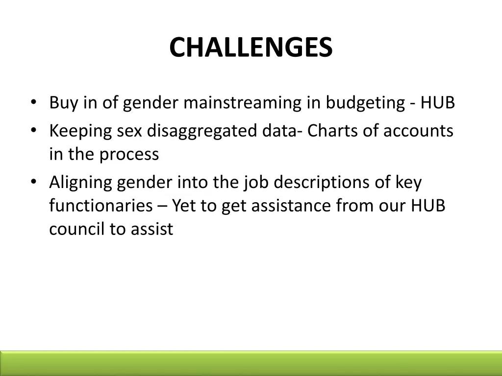challenges