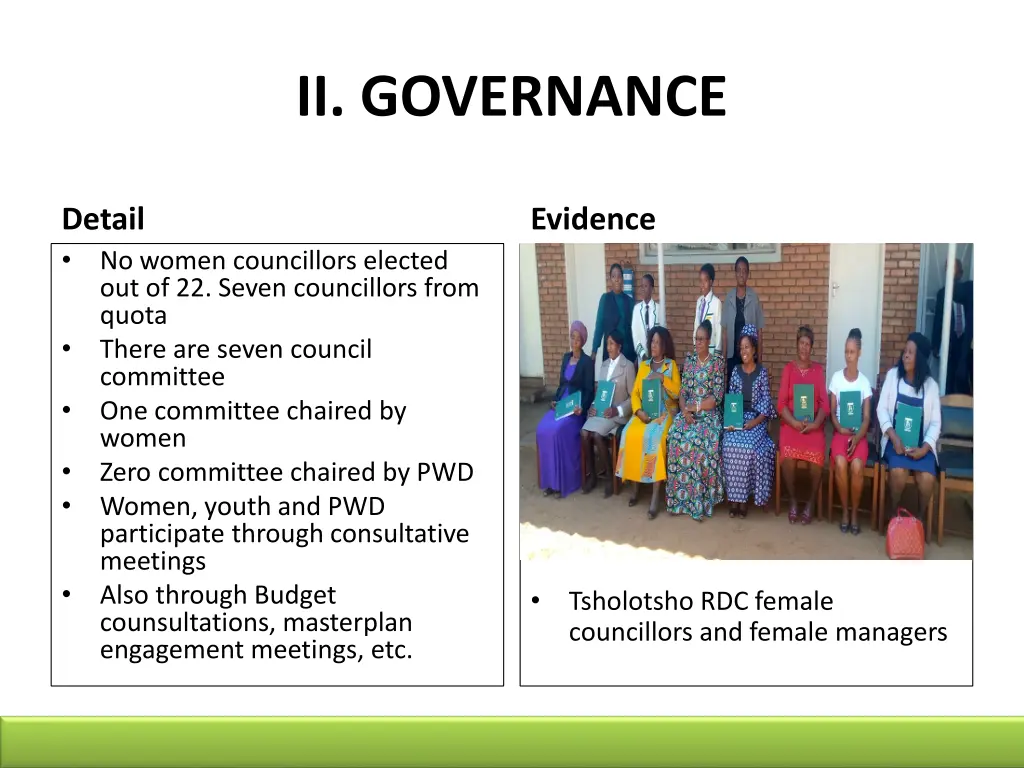 ii governance