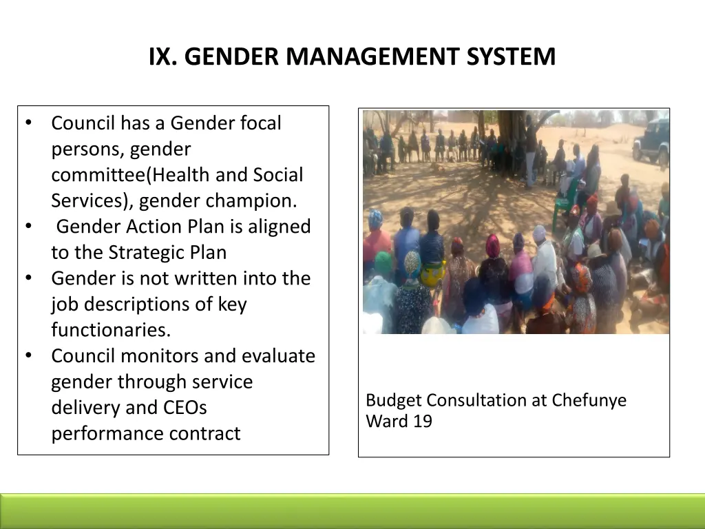 ix gender management system