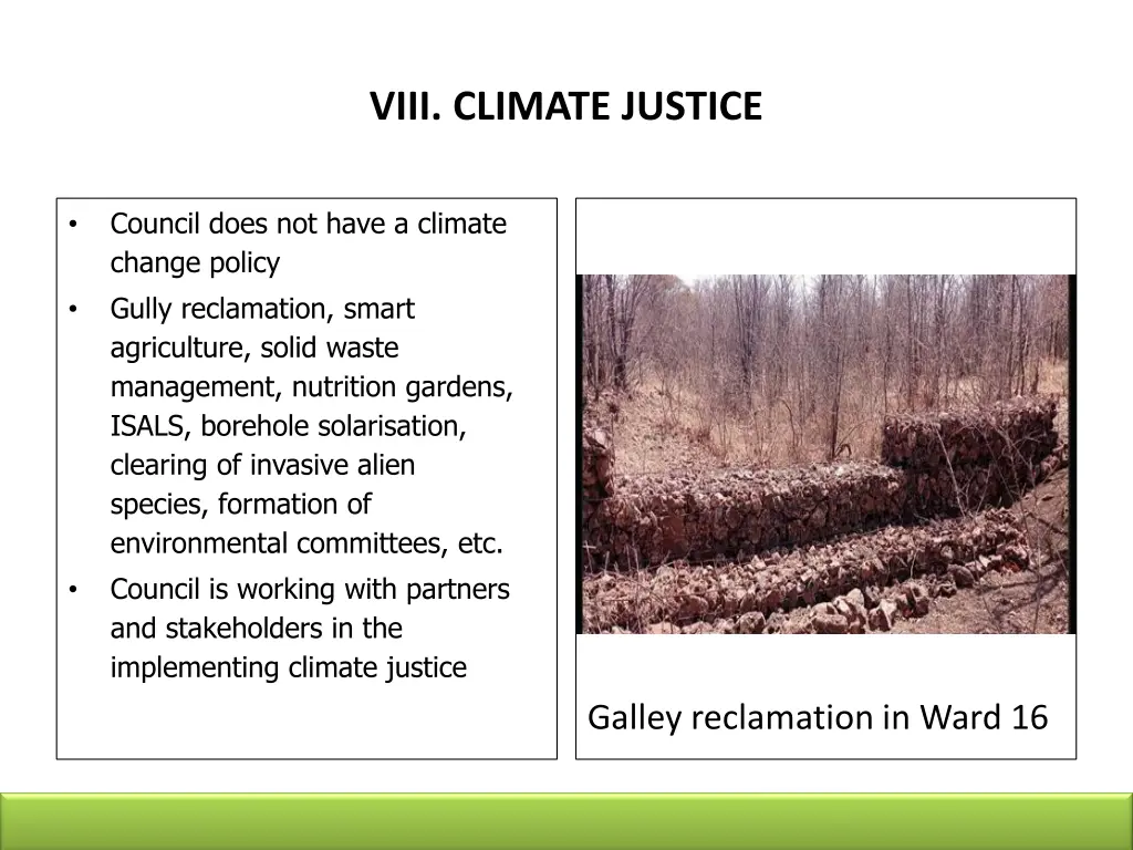 viii climate justice
