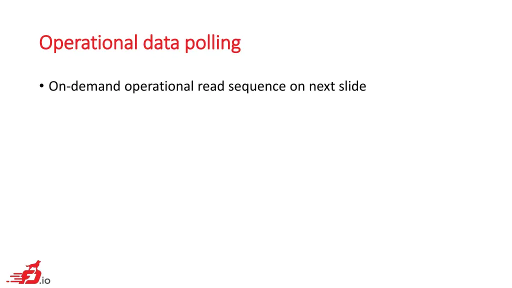 operational data polling operational data polling