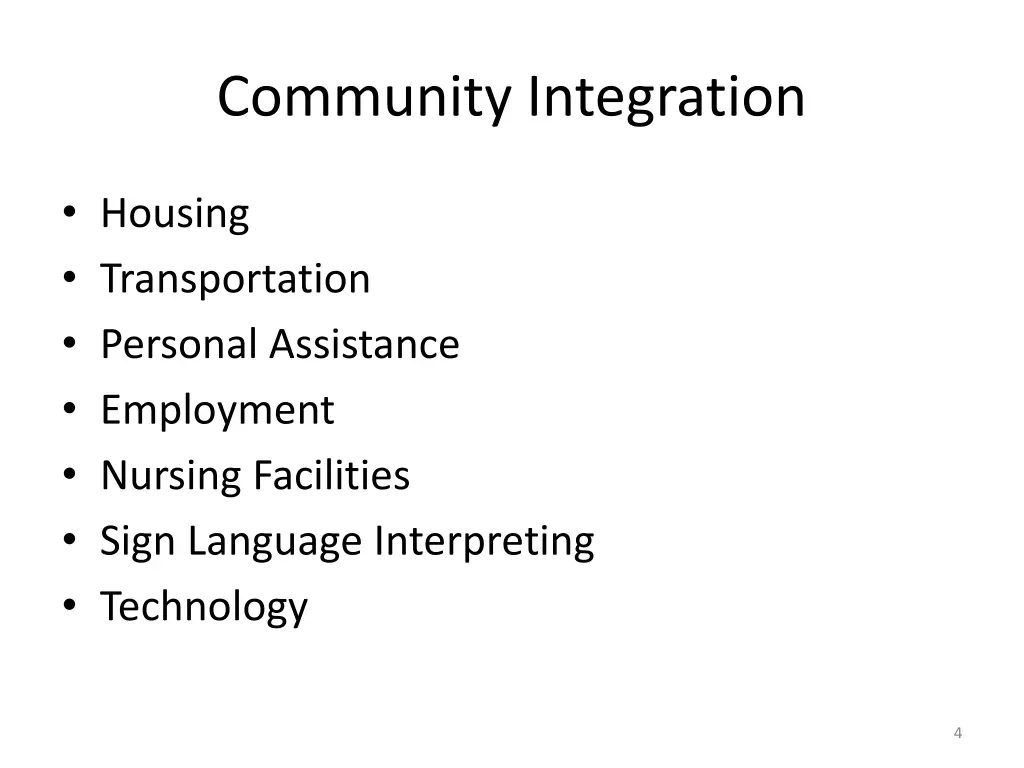 community integration