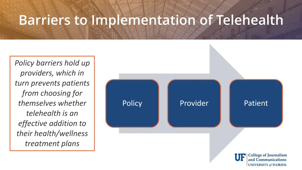 barriers to implementation of telehealth
