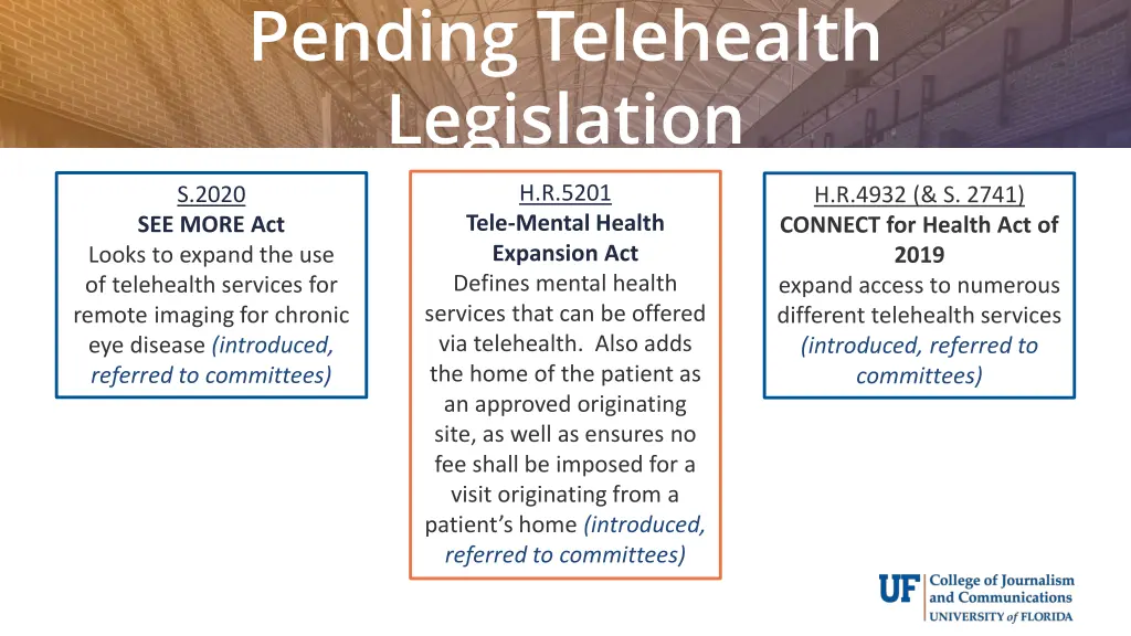 pending telehealth legislation 3