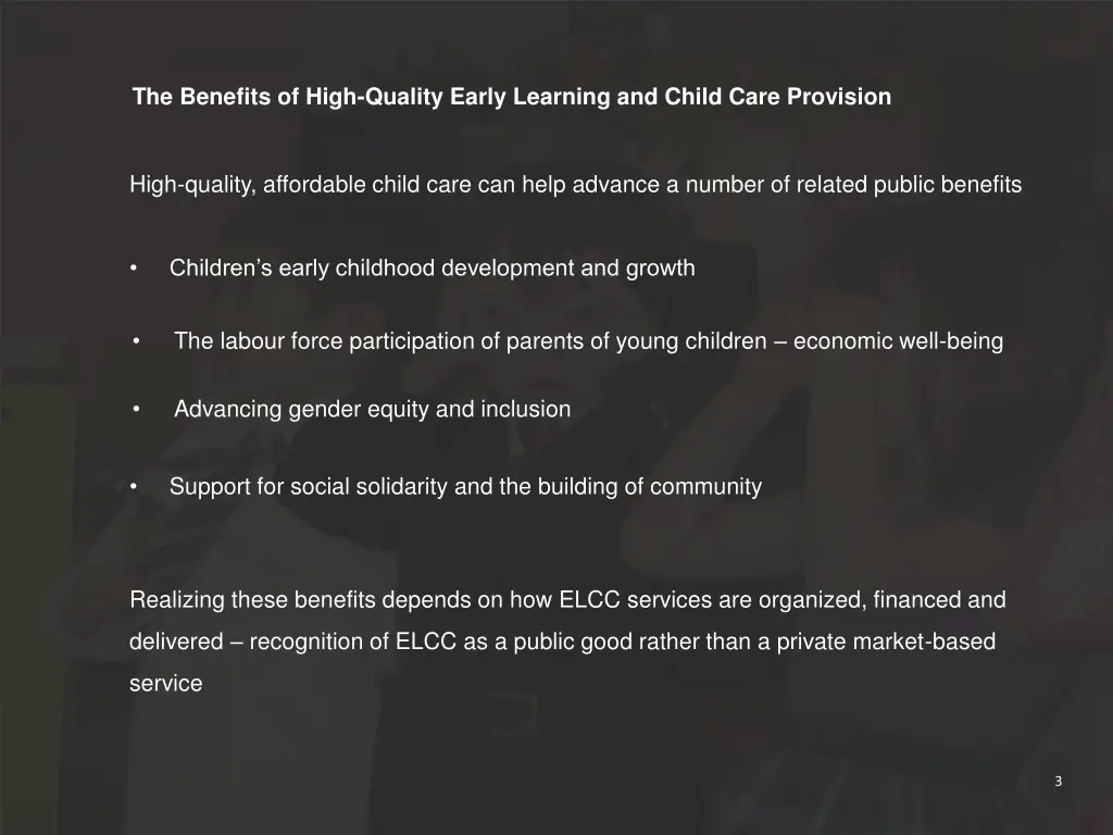 the benefits of high quality early learning