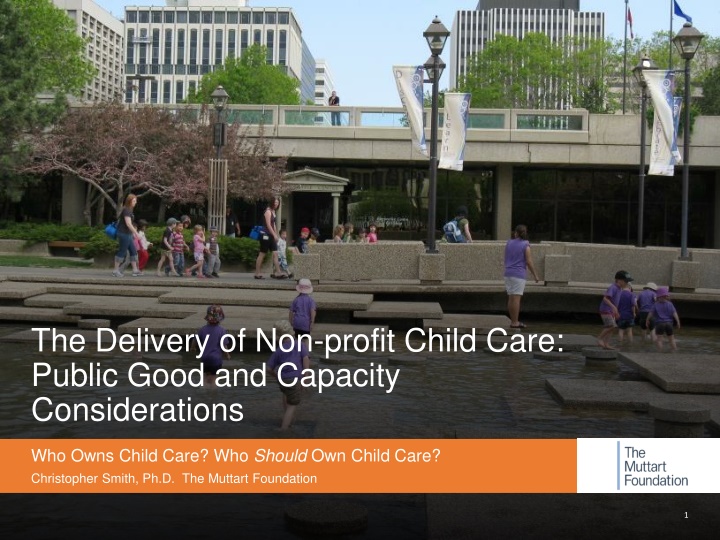 the delivery of non profit child care public good