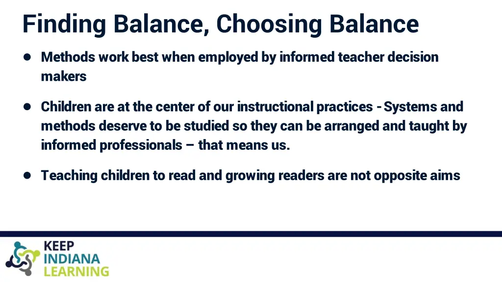 finding balance choosing balance methods work