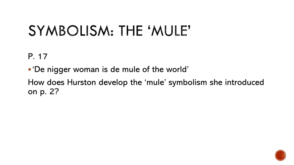 symbolism the mule