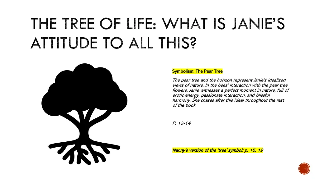 the tree of life what is janie s attitude