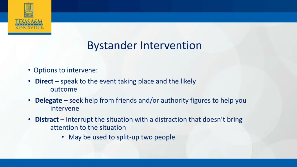 bystander intervention