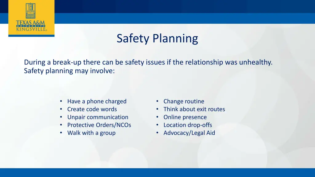 safety planning