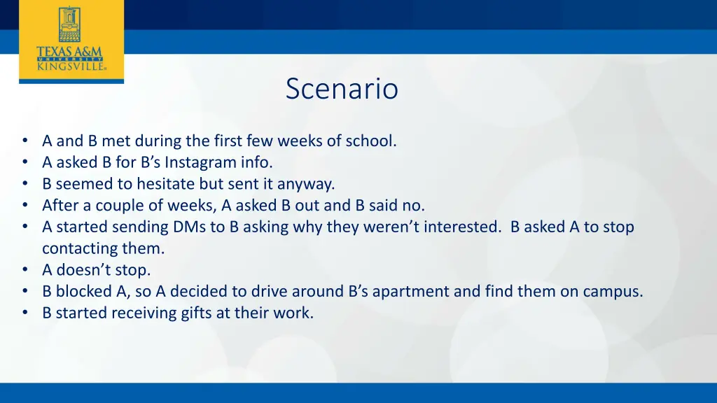 scenario 1