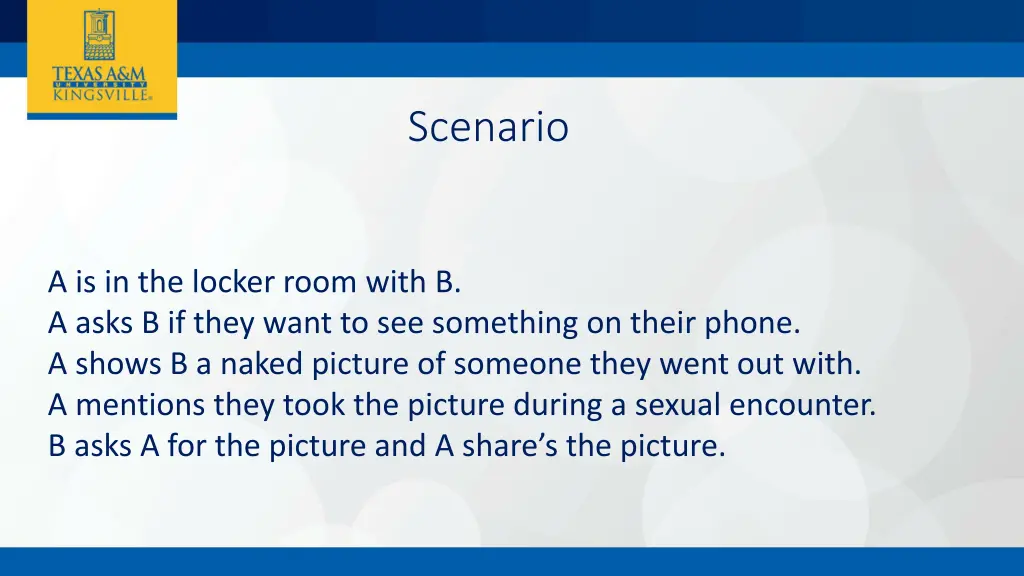 scenario