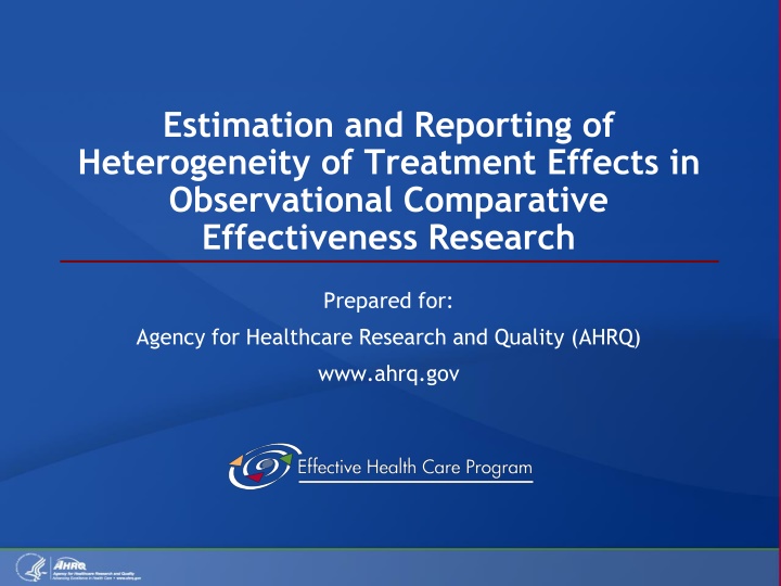 estimation and reporting of heterogeneity