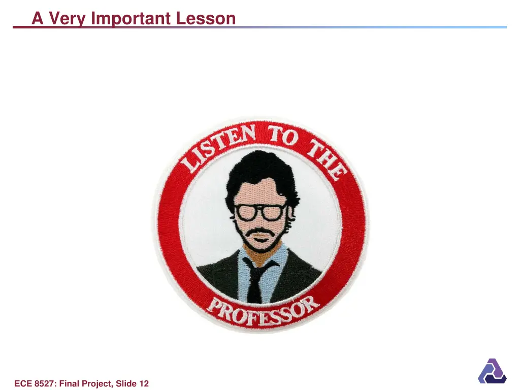 a very important lesson
