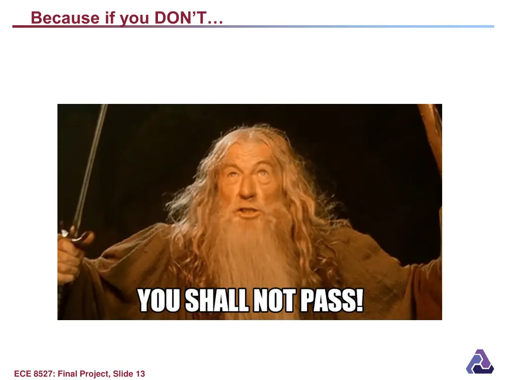 because if you don t