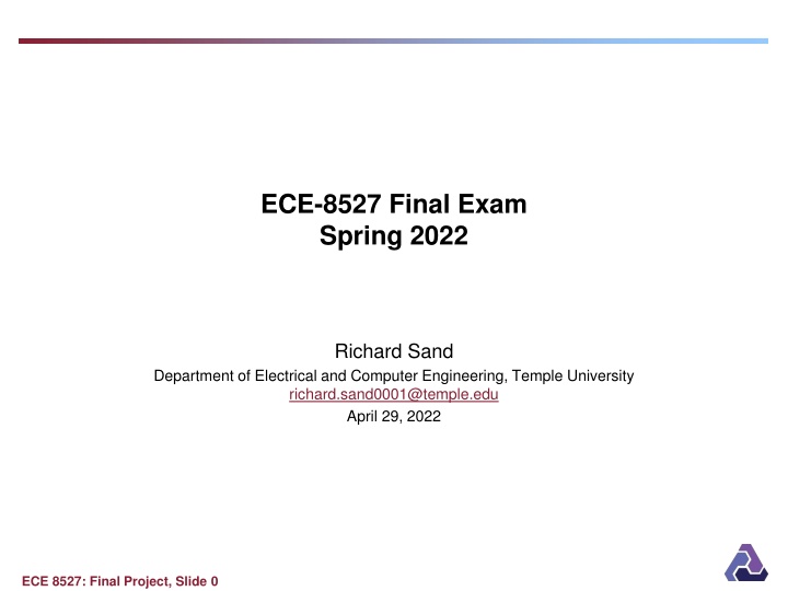 ece 8527 final exam spring 2022