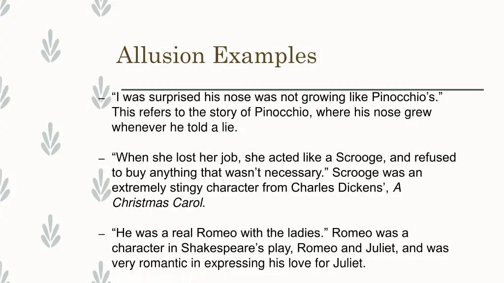 allusion examples