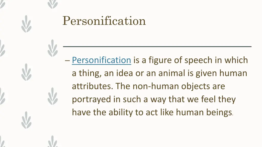 personification