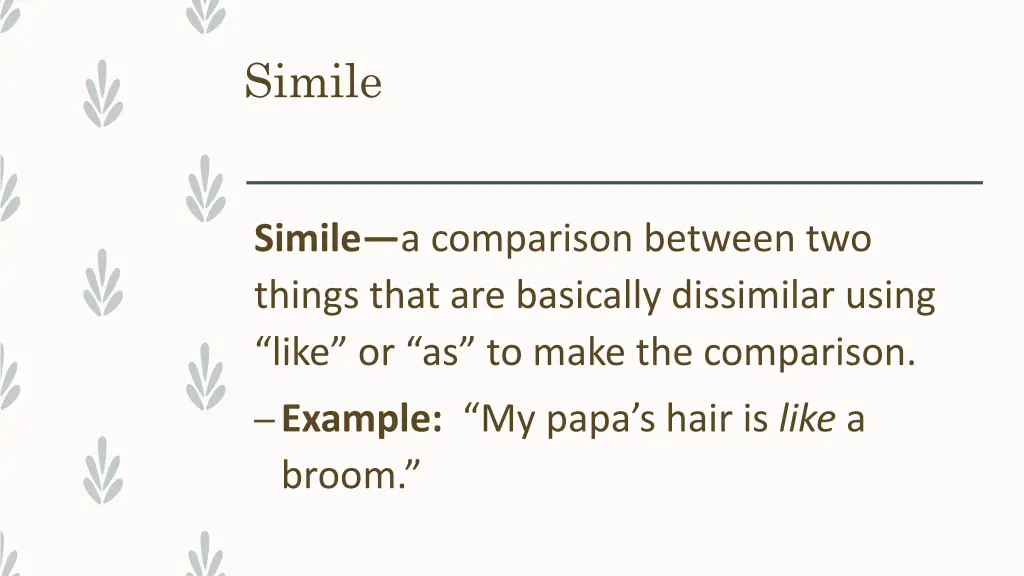 simile