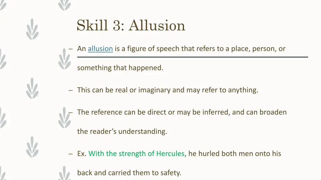 skill 3 allusion