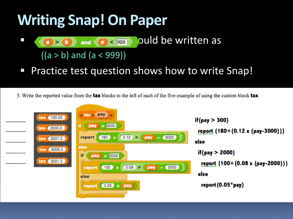 writing snap on paper 1