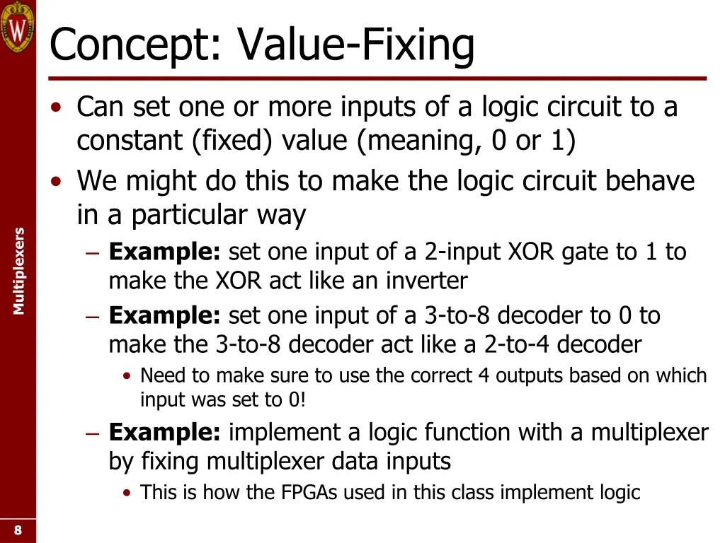 concept value fixing