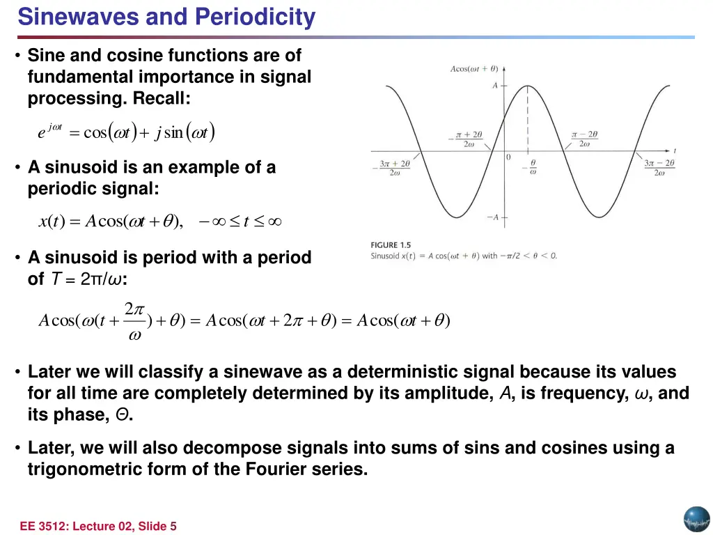 sinewaves and periodicity