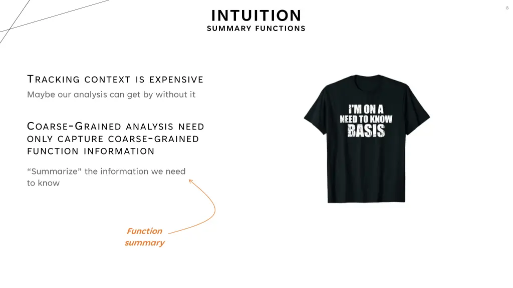 intuition summary functions