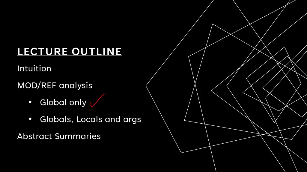 lecture outline intuition 2