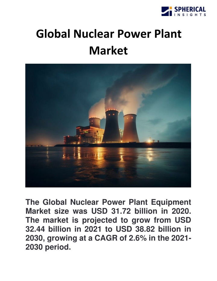 global nuclear power plant market