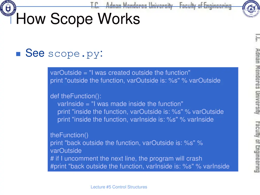 how scope works