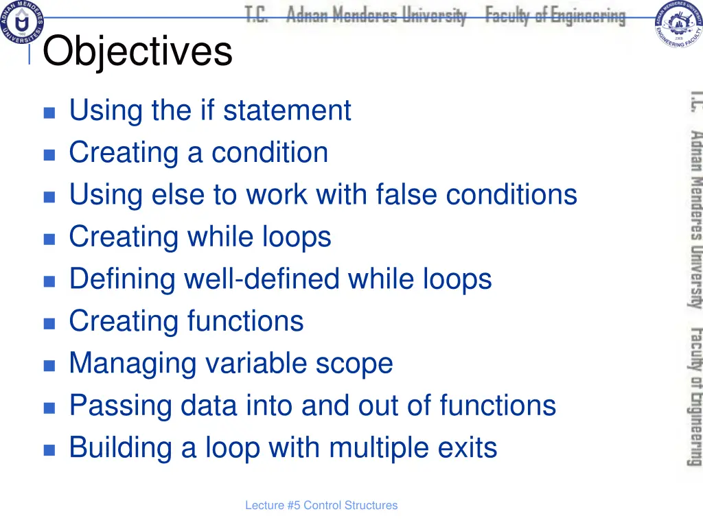 objectives