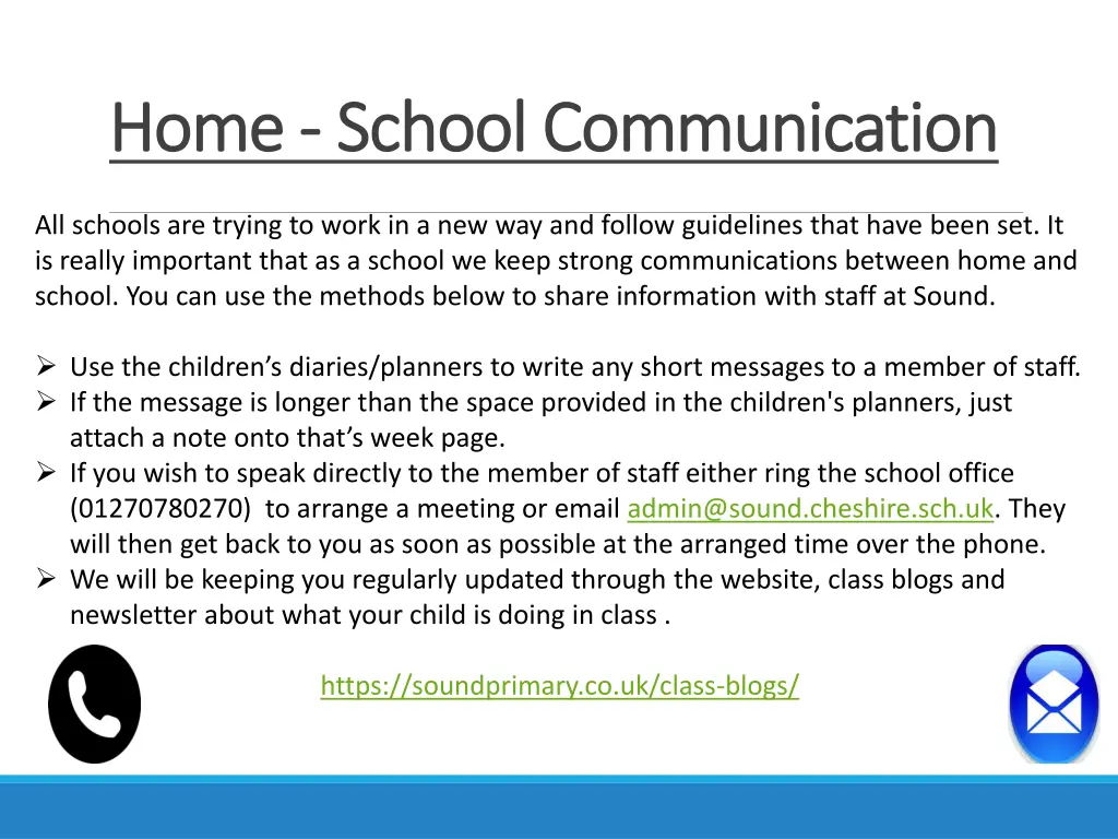 home home school communication school