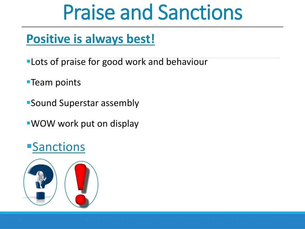 praise and sanctions praise and sanctions