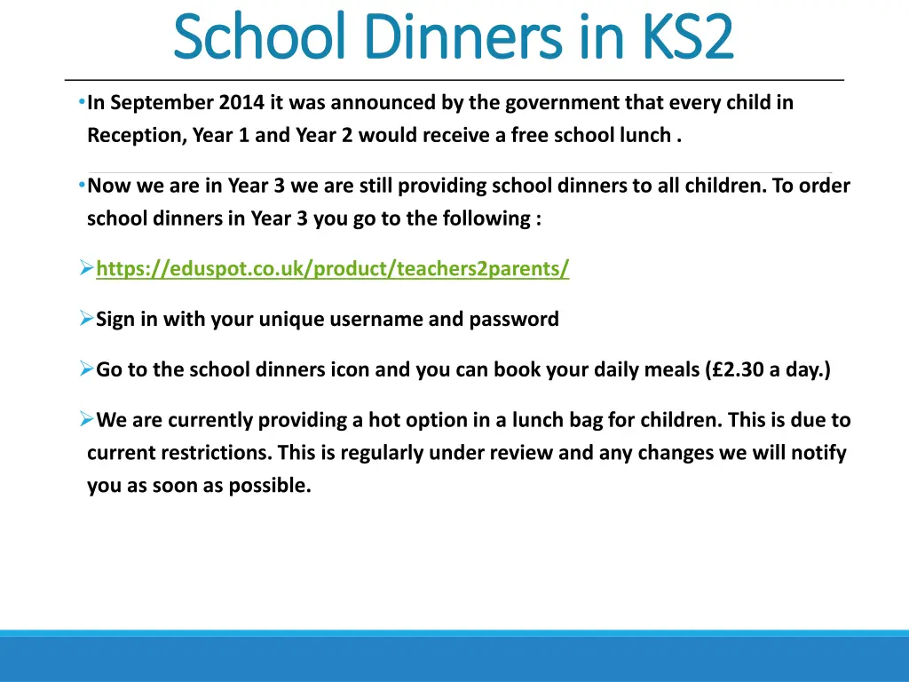 school dinners in ks2 school dinners in ks2