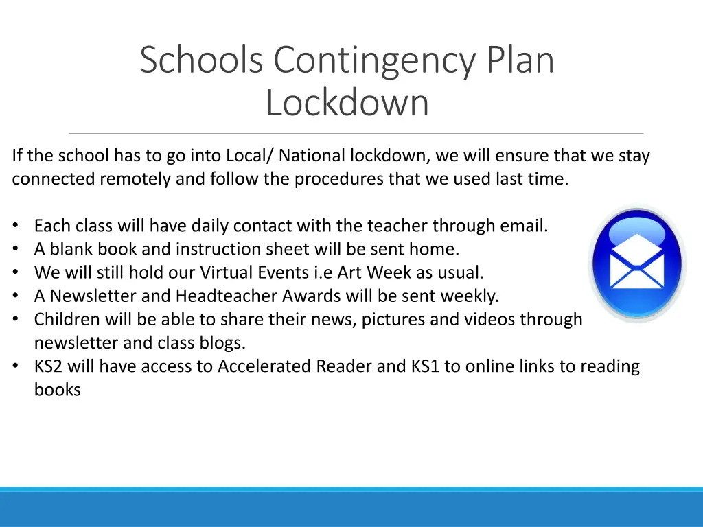 schools contingency plan lockdown