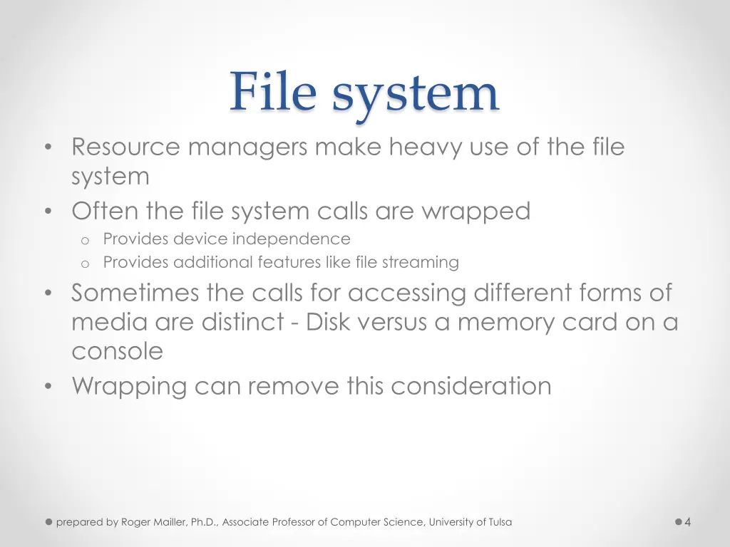 file system